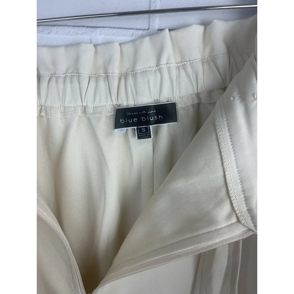 Skort‎ Skirt Shorts Womens Cream Paper Bag Dressy Beachy School Work Comfy